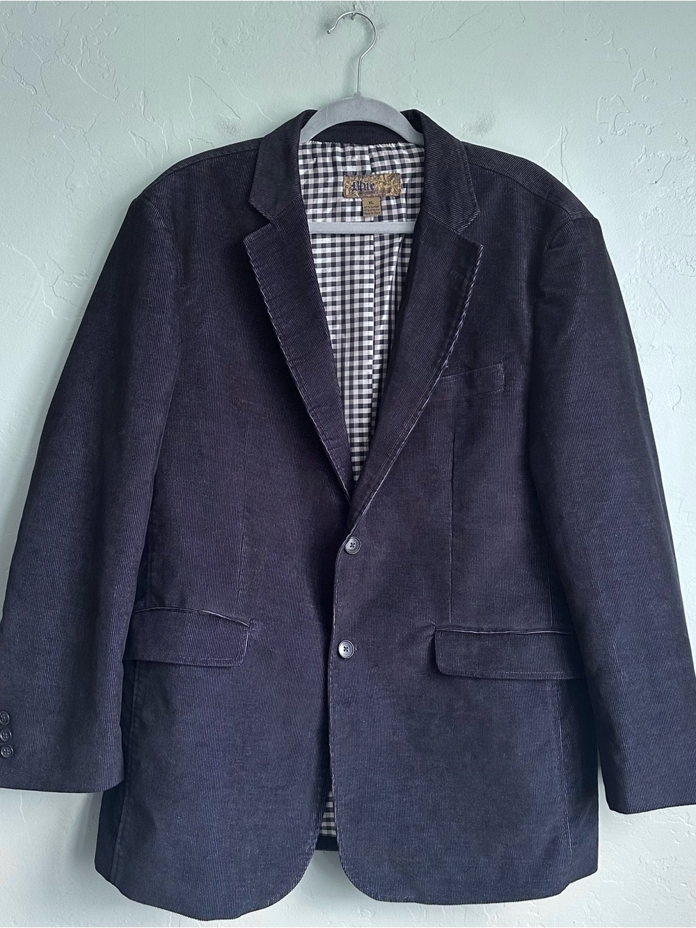 Pronto Uomo Men's Navy Corduroy Sport Coat XL Preppy Fall Heritage Business